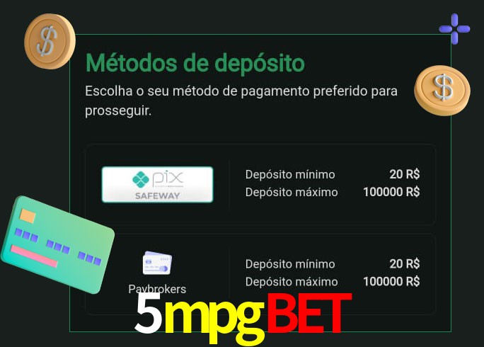 O cassino 5mpgbet oferece uma grande variedade de métodos de pagamento
